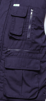 Marinha/preto/azeitona da veste do inverno dos homens do veludo de algodão da forma com cintura ajustável