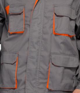 Revestimento e Bibpants dos bolsos dos uniformes profissionais brilhantes do trabalho do fósforo da cor do contraste multi