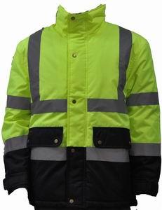 Os uniformes altos do trabalho da visibilidade do calor confortáveis Waterproof olá! o revestimento do inverno do vis 