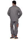 Bright Contrast Color Match Professional Work Uniforms Multi Pockets Jacket And Bibpants