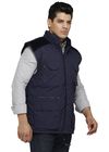 Fashion Corduroy Mens Winter Vest Navy / Black / Olive With Adjustable Waist