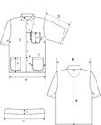 Os cuidados torrados dos anti uniformes profissionais do trabalho de Pilling esfregam partes superiores com colar da camisa