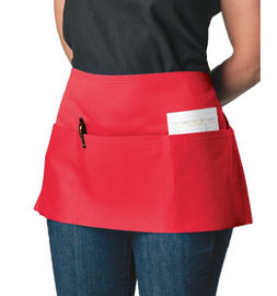 Avental da cintura da cozinha durável do desgaste do trabalho do restaurante do conforto meio com bolsos 
